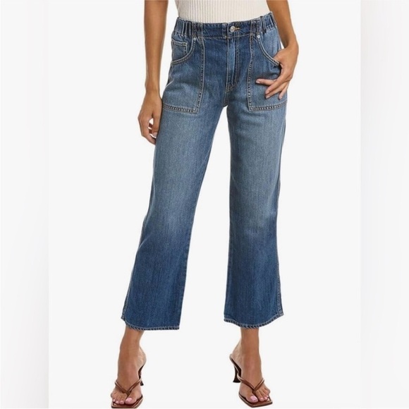 Hudson Remi High Rise Straight Elastic Waist Jeans - Picture 1 of 7